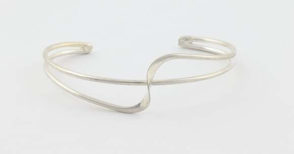 Unbranded Jewelry - Sterling Silver Twist Cuff Bracelet 6 3/4" inch Adjustable